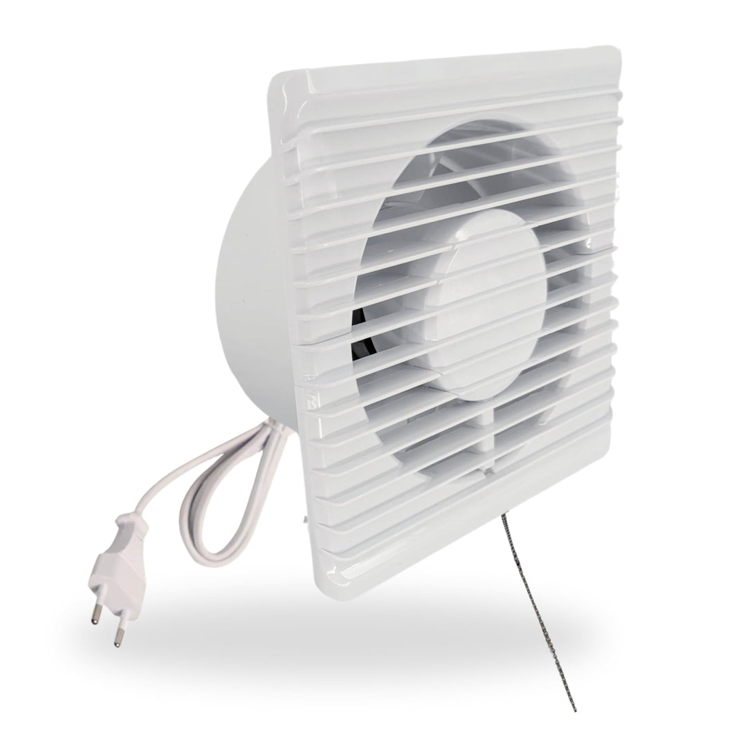 125mm Abluft/Zuluft Grow Lüfter Ventilator mit Netzstecker und Schalter für Homebox Growbox Growschr