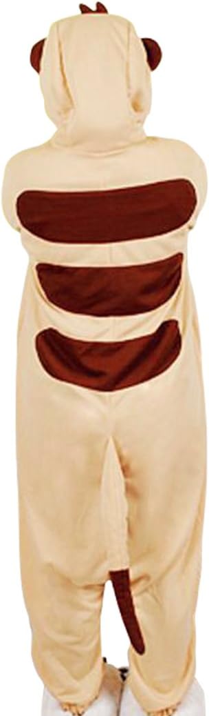 wotogold Tier Erdmännchen Pyjama Unisex Erwachsene Cosplay Kostüme XL Orange, XL Orange