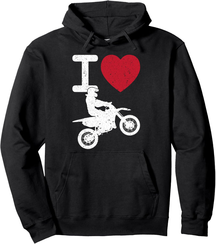 Ich liebe Dirt Bike Outfit MX Ich liebe Motocross Pullover Hoodie
