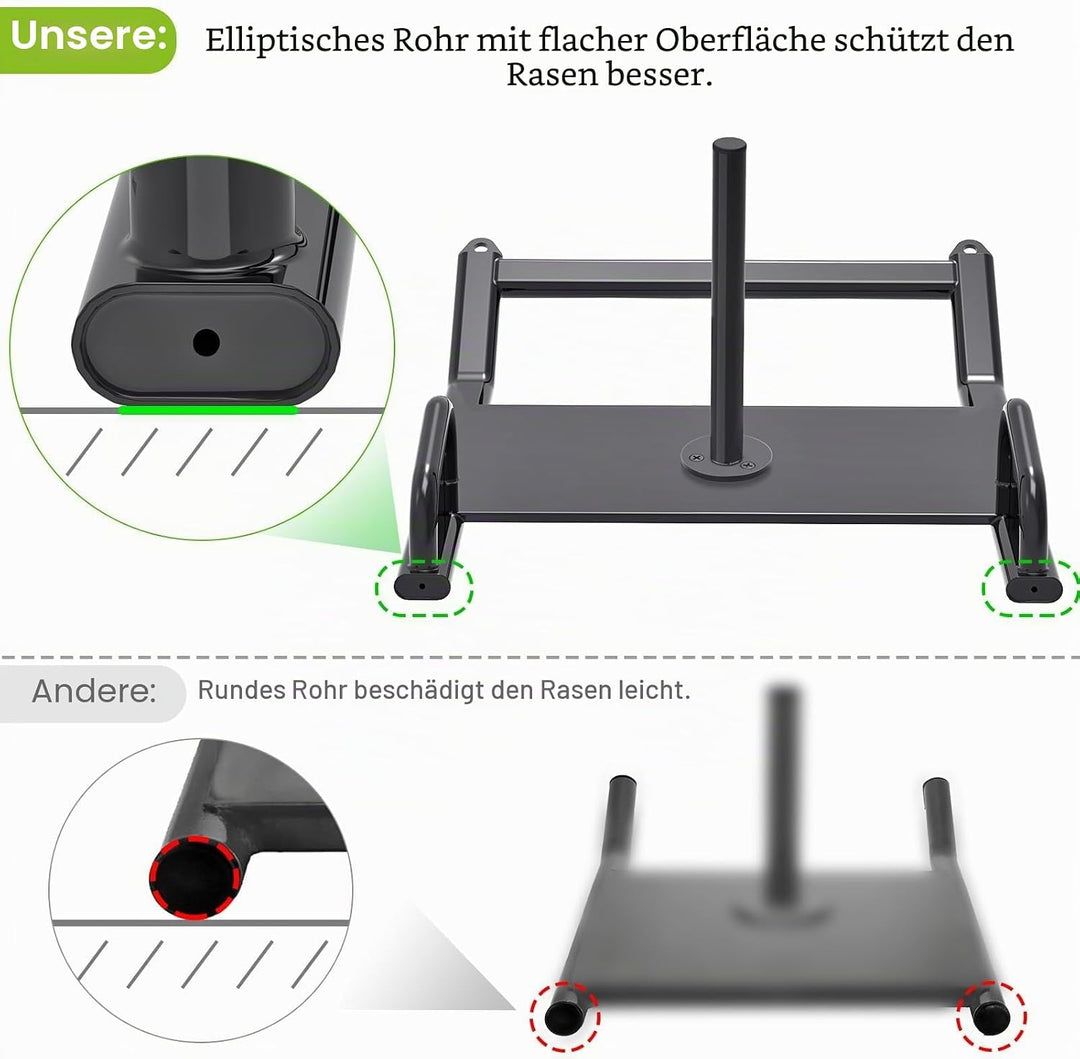 BeneLabel Gewichtsschlitten, Fitness Schlitten Teppich Gras Trainingsschlitten Indoor Outdoor Sportl