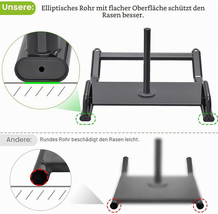BeneLabel Gewichtsschlitten, Fitness Schlitten Teppich Gras Trainingsschlitten Indoor Outdoor Sportl
