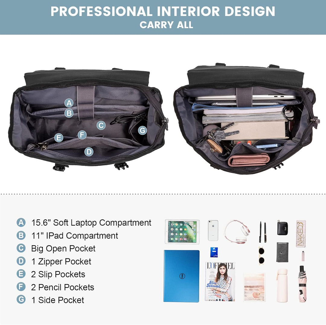 LOVEVOOK Rucksack Damen Herren 15.6 Zoll Laptop Rucksack Wasserdicht Schulrucksack Teenager Mädchen