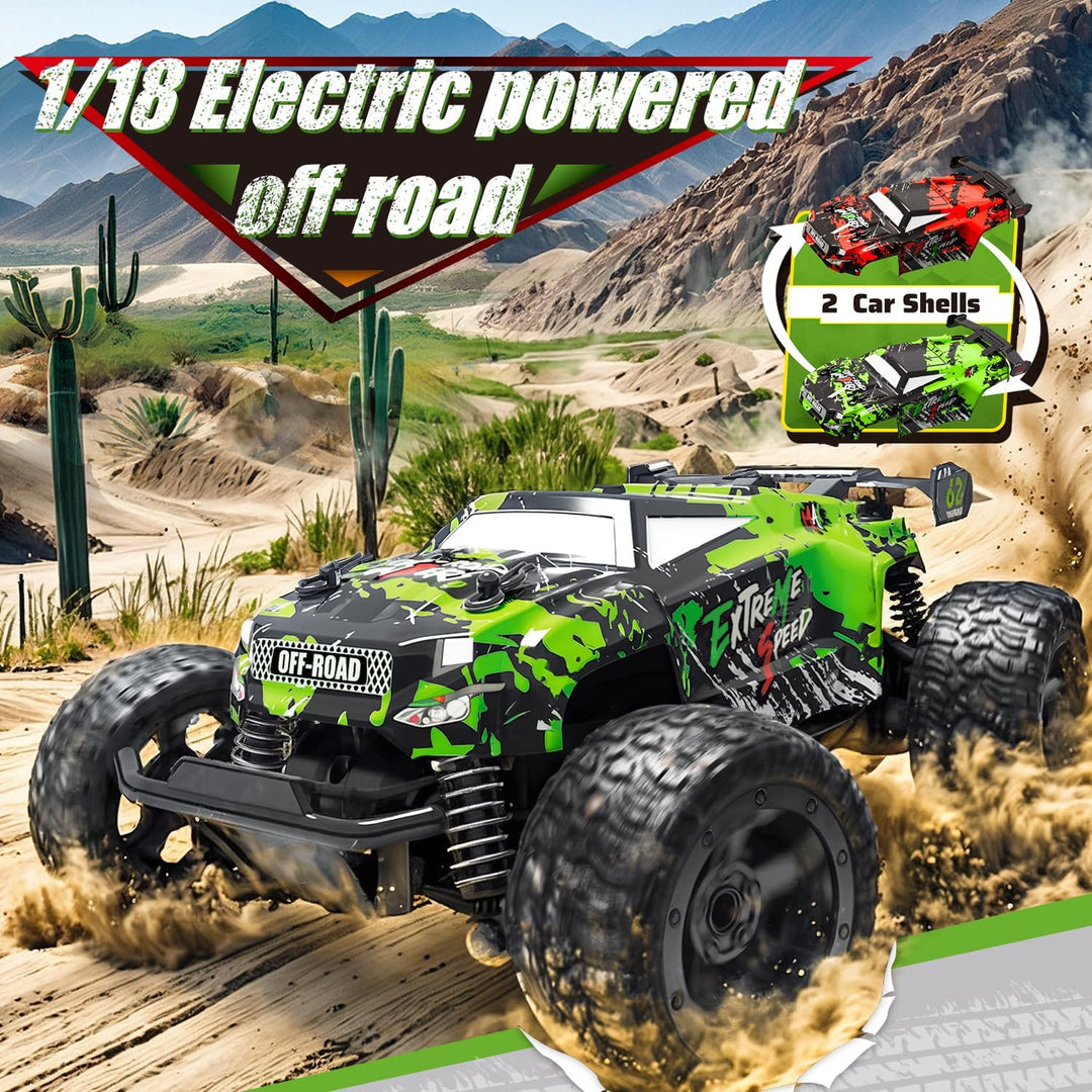 Ferngesteuertes Auto Kinder ab 3 4 5 6 8 Jahre, 1:18 Ferngesteuerter Monstertruck Ferngesteuert Mit