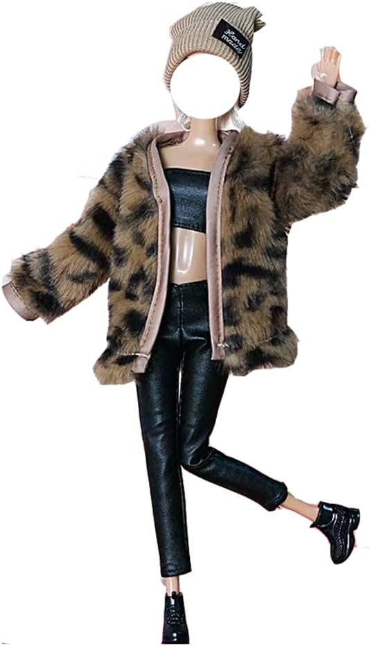 5 Satz Kleider Herbst Kleidung Windjacke + Hosen Schuhe Tasche Mantel Mode Hut Für 29cm Puppen Zubeh