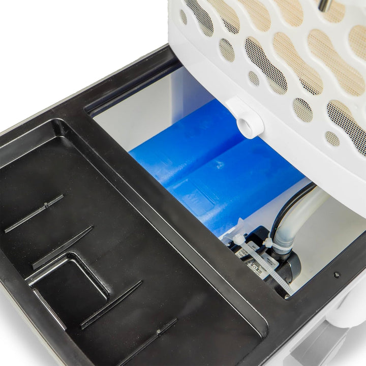 Jocca 2227 3-in-1 Ice/Water Verdunstungsklimaanlage mit Mückenschutz, Kunststoff, weiss