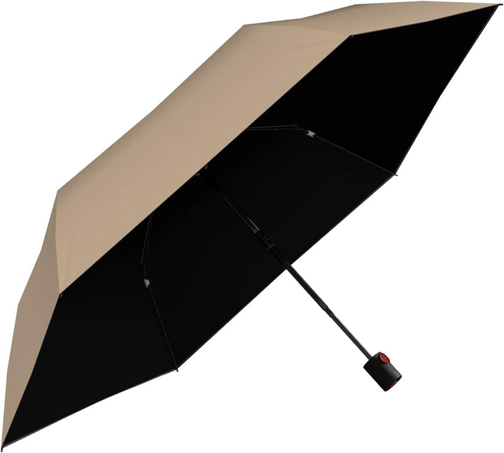 Knirps Taschenschirm U.200 Ultra Light Duomatic Vision Beige With Black Coating - Uv-, Hitzeschutz,