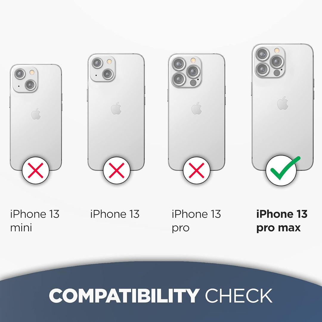 Encased Wallet Hülle für iPhone 13 Pro Max mit Kartenfach – Schutzhülle Handyhülle Stossfest Case (S