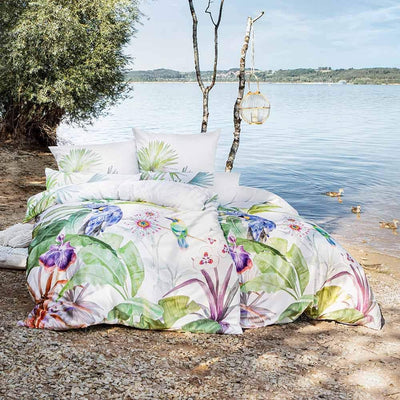 ESTELLA Mako-Satin Bettwäsche Jungle Multicolor 1 Bettbezug 155 x 220 cm + 1 Kissenbezug 80 x 80 cm