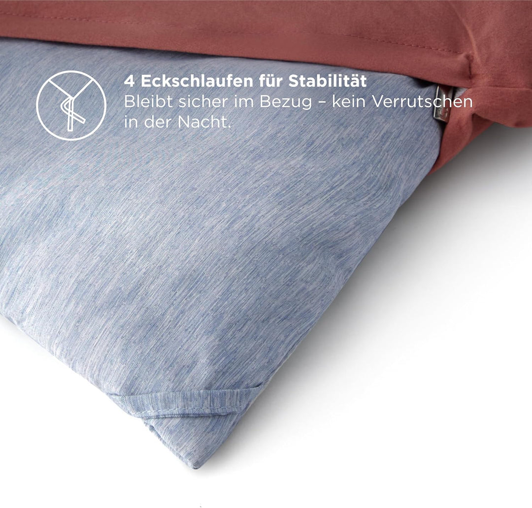 BEDSURE Bettdecke Ohne Bezug 135x200 - Bettdecke 135x200 mit Kissenbezug 80x80 cm - Kationische 2-te