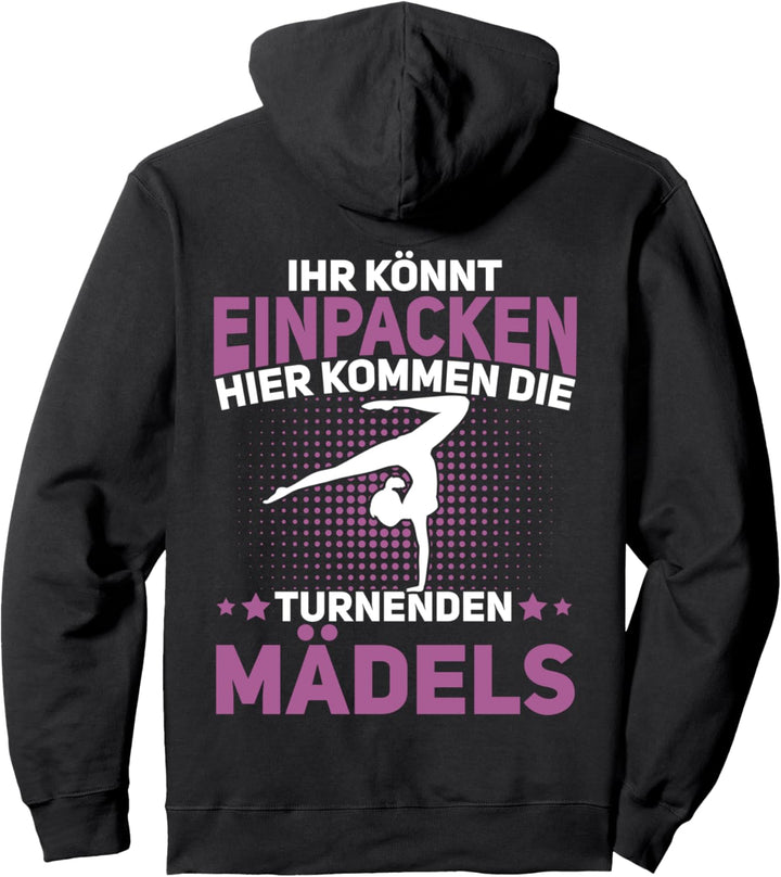 Die Turnenden Mädels, Kunstturnen Gymnastik Akrobatik Turnen Pullover Hoodie