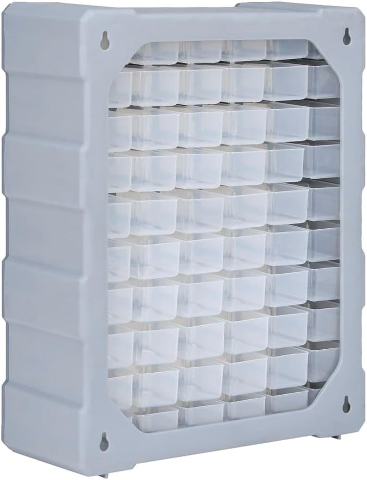 Multi-Schubladen-Organizer mit 60 Schubladen 38x16x47,5 cm Grau 60 Schubladen, Grau 60 Schubladen