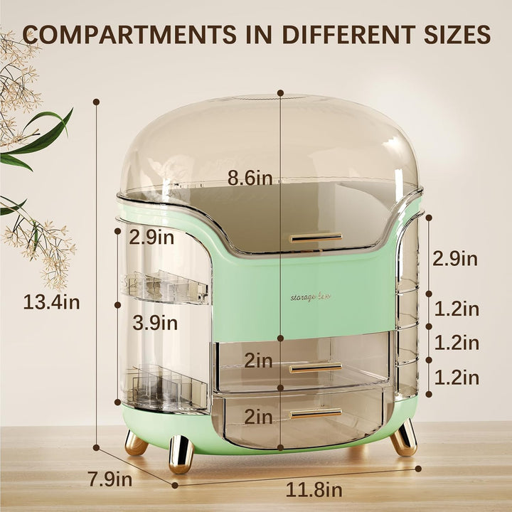 Make Up Organizer, Hautpflege-Organizer Wasserdichter Staubdichter Badezimmer Organizer und Aufbewah