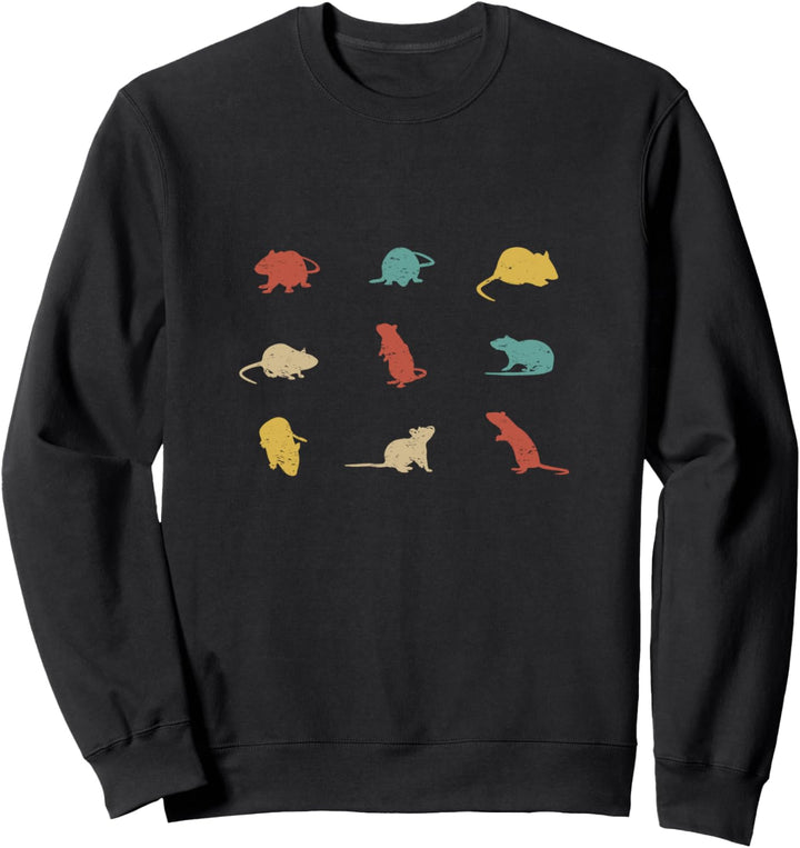 Mäuse-Ratten Rennmäuse Vintage Sweatshirt