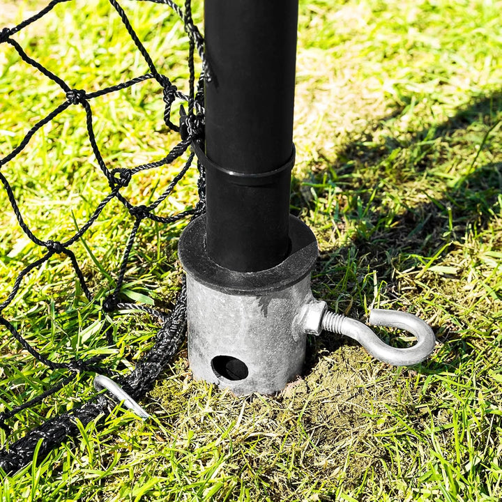 FORZA Stop That Ball™ - Ball Stopp Netz und Pfostensystem mit Bodenhülsen – Multi-Sport Ball Stopp N