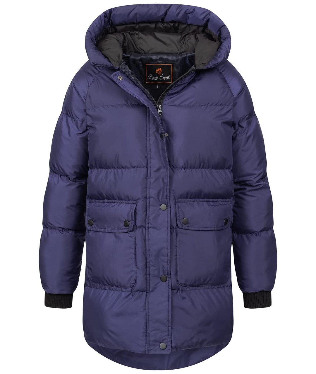 Rock Creek Damen Steppjacke Mantel D-488 XL Dunkelblau, XL Dunkelblau