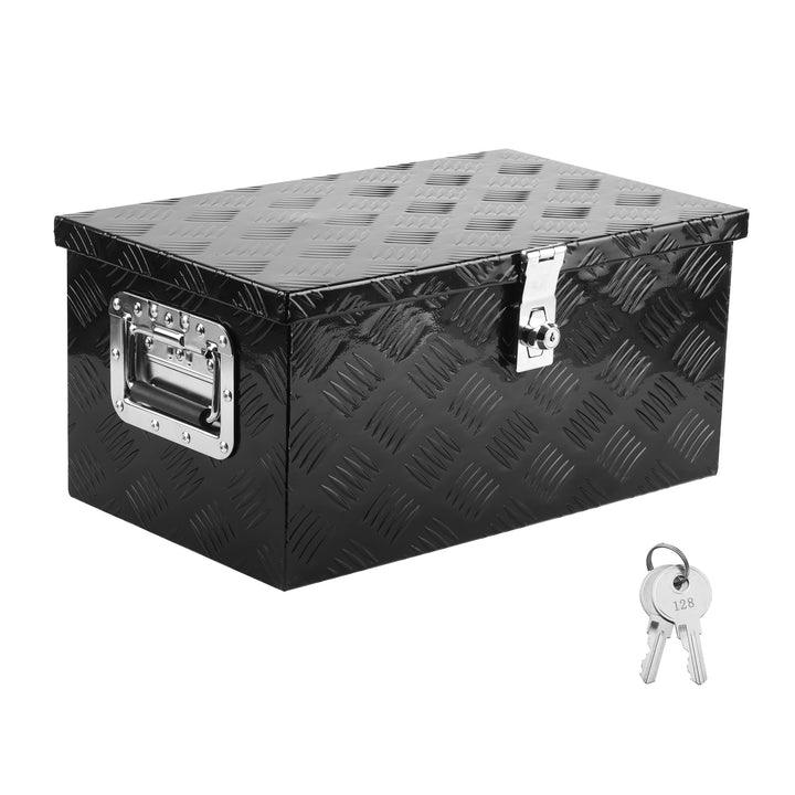 XPOtool Werkzeugbox Alu 50,8x30,5x24cm Schwarze Transportbox Werkzeugkiste inkl. Schlüssel 508 x 305