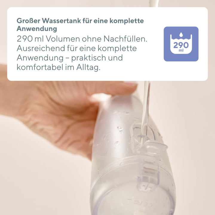 B.Well PRO-901 Munddusche | 5 Modi | 290 ml Wassertank | 5 Aufsätze | Weiss