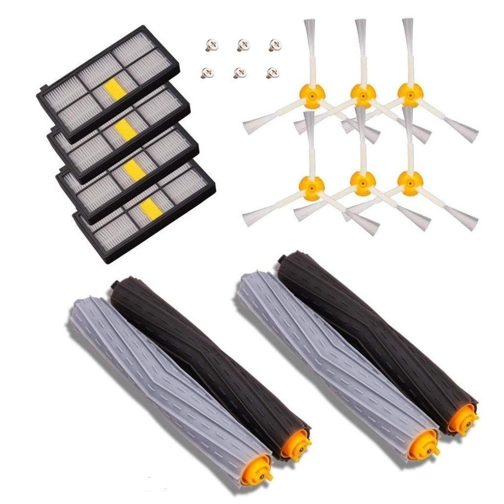 MTKD® Kit Ersatzteile Kompatibel mit iRobot Roomba Serie 800 und 900 - 14 Teile Zubehör-Kit (Bürsten