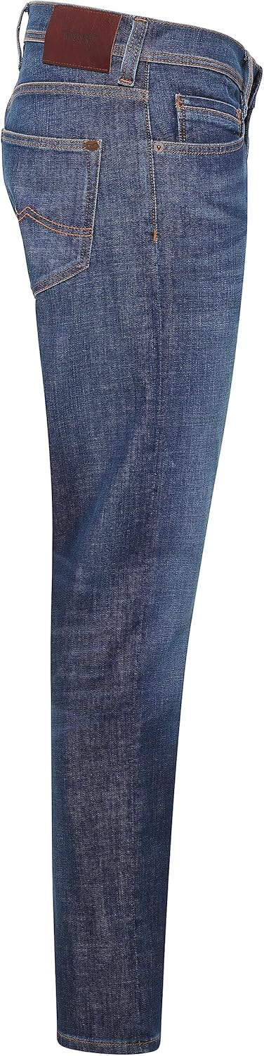 MUSTANG Herren Jeans Hose Oregon Tapered 28W / 32L Dark Rinse Used (593), 28W / 32L Dark Rinse Used