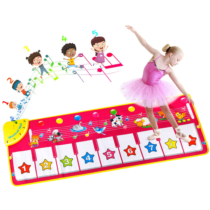 EXTSUD Klaviermatte,Kinderspielzeug Geschenk für Jungen Mädchen,Kleinkind Tanzmatten,Baby Spielzeug