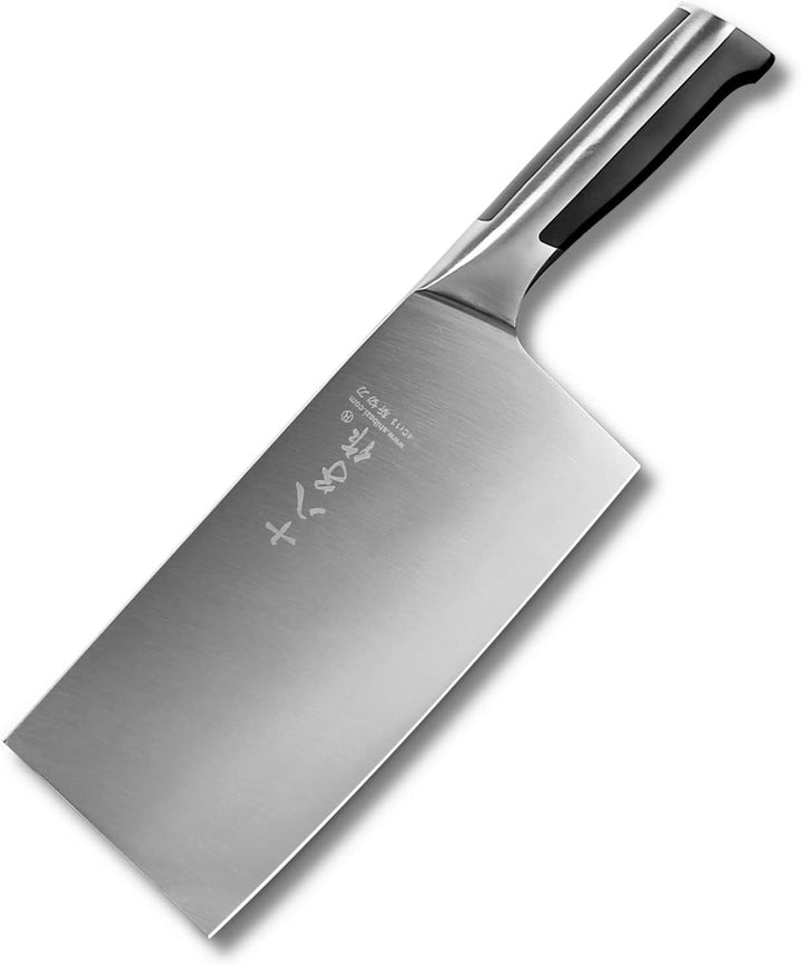 SHI BA ZI ZUO Chinesisches Gemüsemesser 7,5-Zoll-Cleaver Chopper Slicer-Messer mit ergonomischem Gri