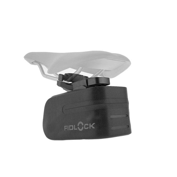 Fidlock 9175 Unisex – Erwachsene Bag 600 + Saddle Base Satteltasche mit Halterung, schwarz, 600ml