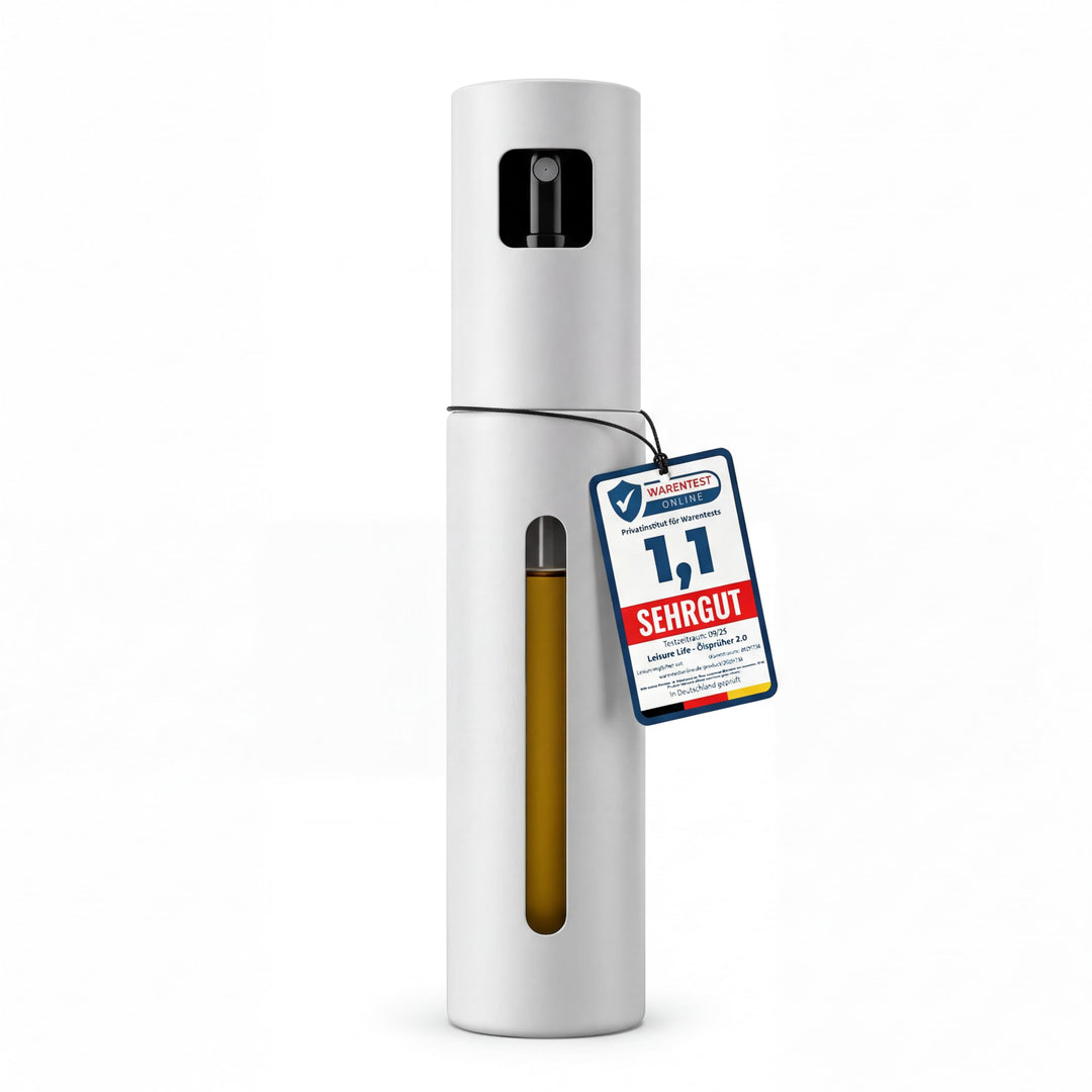 Leisure Life® | NEU: Premium Ölsprüher 2.0 – Volledelstahl 100ml | Variants (Lunar Steel - UV), Luna