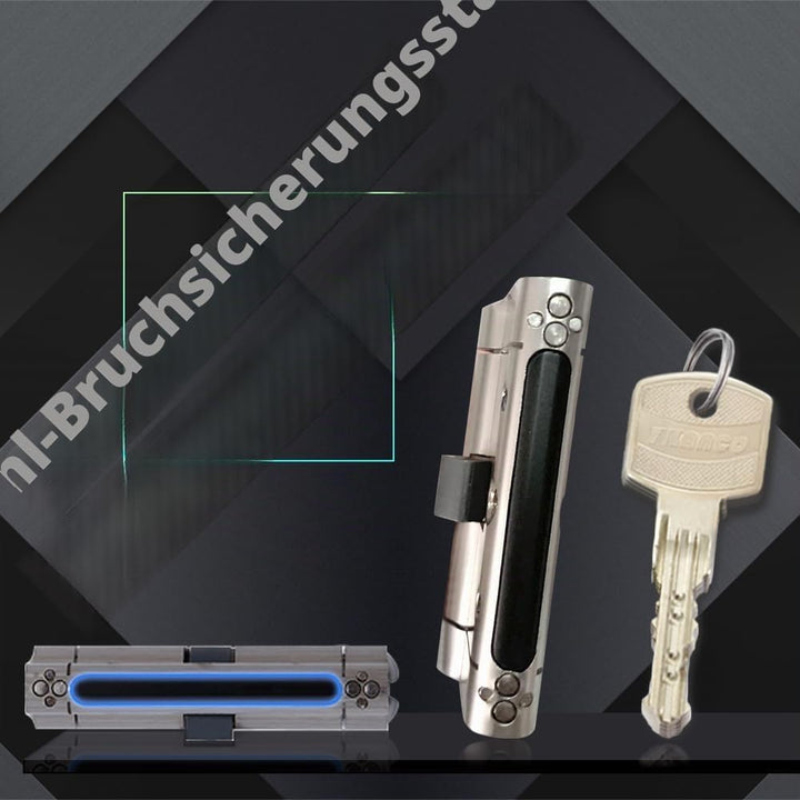 Schliesszylinder Grösse 45 45 mm Anti-Break Doppelöffner Einsteck Zylinderschloss,5 Hauptschlüssel u