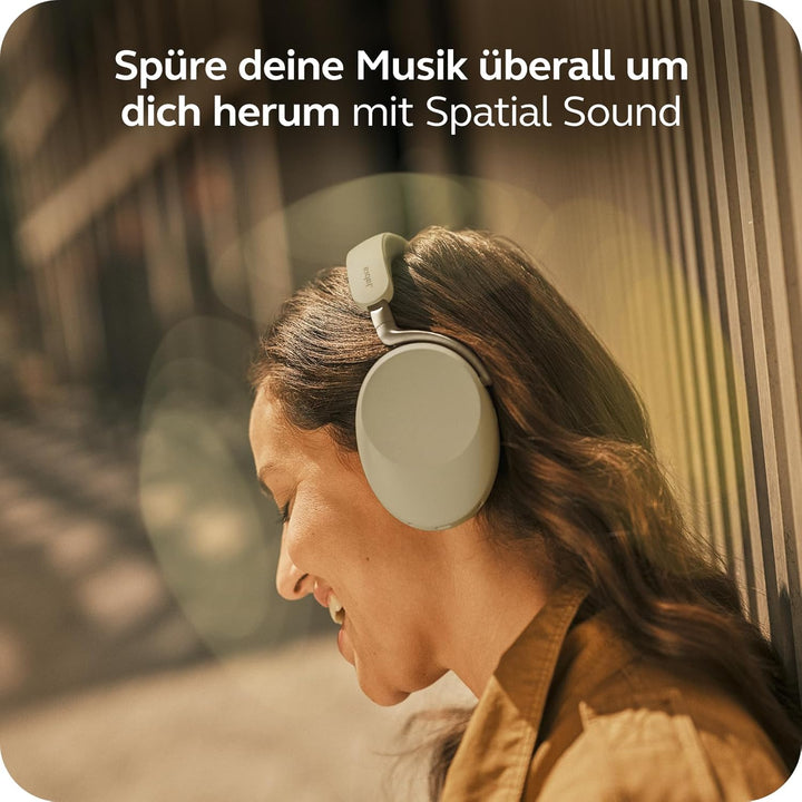 Jabra Evolve3 85 Over-Ear Bluetooth Headset kabellos mit Mikrofon für Büro, USB-C, KI-Sprachanruf, A