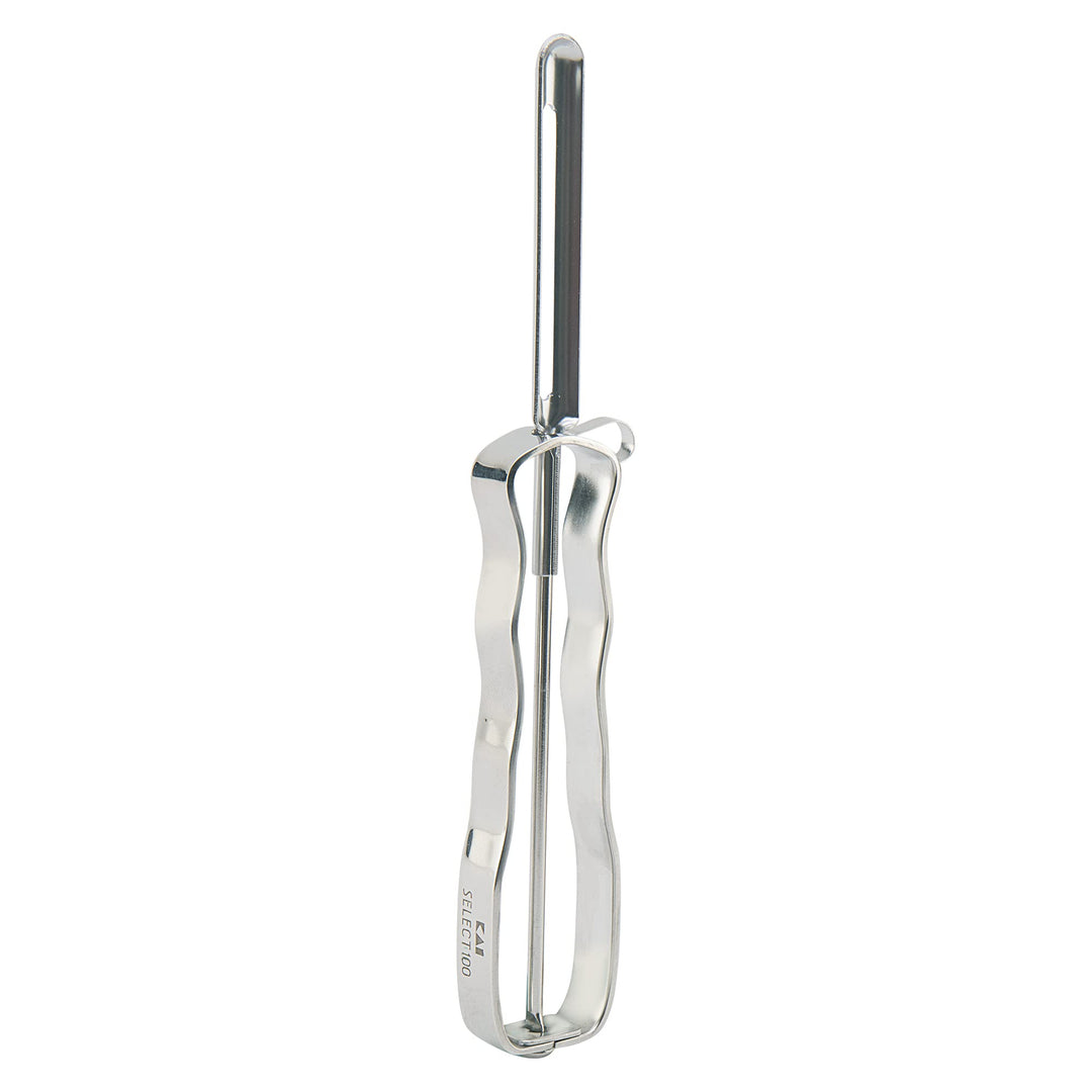 KAI Universalschäler - I-Schäler aus Edelstahl mit Klinge 5 cm / Griff 11 cm - Sparschäler Schäler f