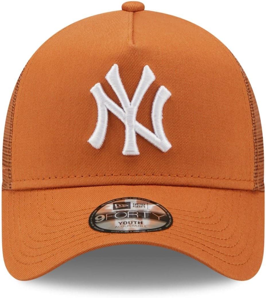 New Era New York Yankees MLB Tonal Mesh Ireland Green 9Forty Kids A-Frame Adjustable Trucker Cap 4-6
