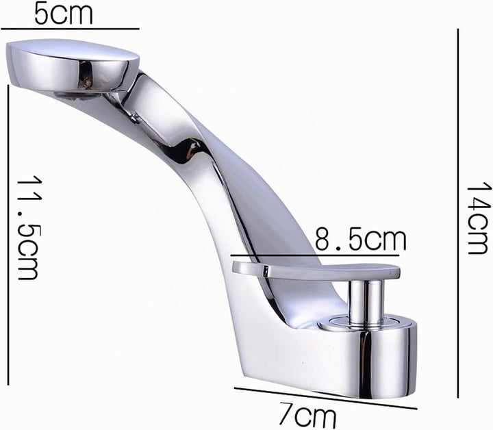 Wasserhahn Bad Wasserfall Mischhähne Waschtisch-Einhebelarmatur Modern Hotelbecken Waschtischarmatur
