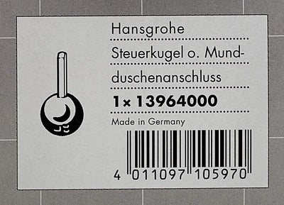 hansgrohe Ersatzteil Steuerkugel ohne Mundduschenanschluss, Mehrfarbig