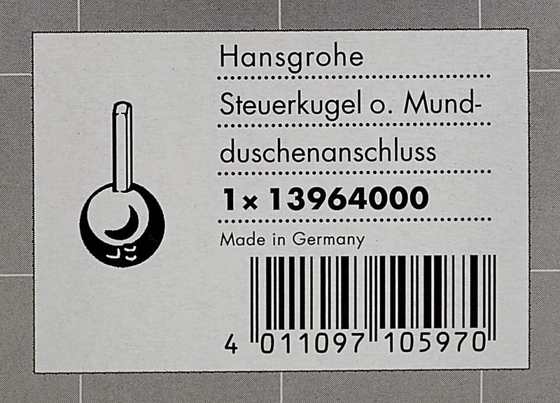 hansgrohe Ersatzteil Steuerkugel ohne Mundduschenanschluss, Mehrfarbig