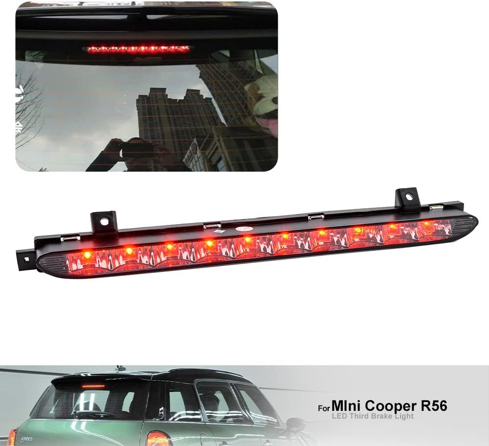 NSLUMO 1 Stueck Geräucherte Linse Rote Farbe Dritten Bremslicht Hochmontage Licht Für MINI R56 Coope