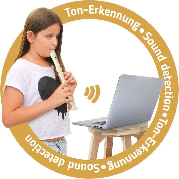 Voggenreiter Blockflöte aus Kunststoff für Kinder ab 6 Jahre und Anfänger inkl. Flute Master (Lernso