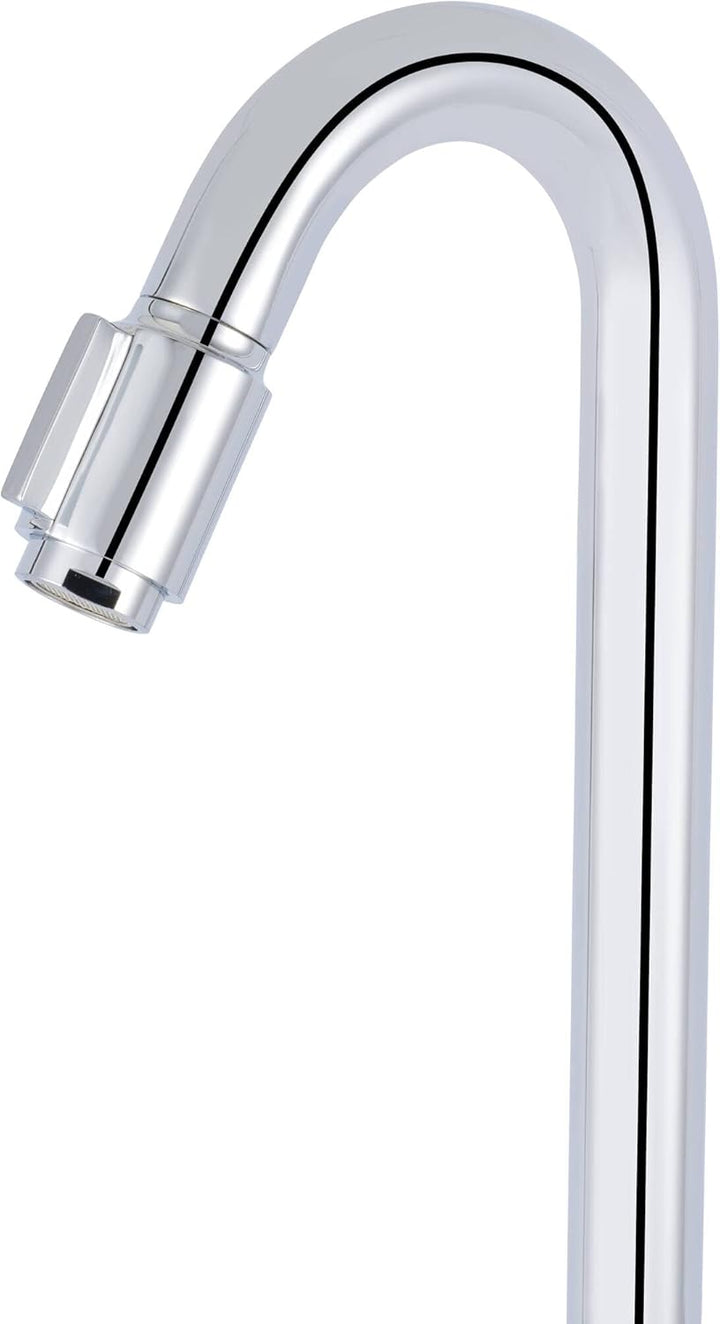 Essential 2.0 Kaltwasserhahn Gäste WC - 30 cm Hoher Waschtischarmatur - Messing - Mit Rosetten - Chr