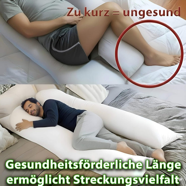 Traumreiter Seitenschläferkissen Visco XXL Pro – ergonomisches Schlafkissen für kräftige Seitenschlä