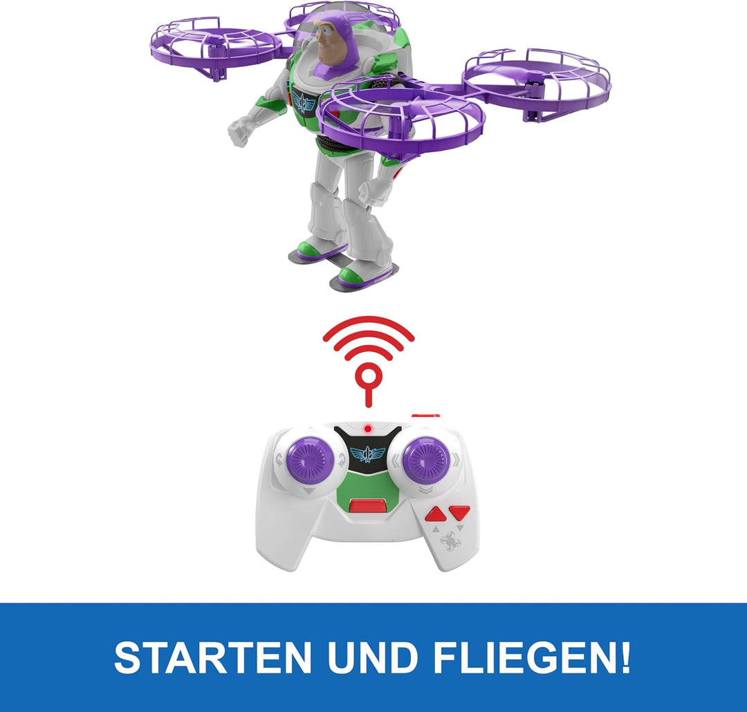 Mattel Disney und Pixar Toy Story 5 Fliegende Figur mit Fernbedienung, Hi-Tech Edition Buzz Lightyea