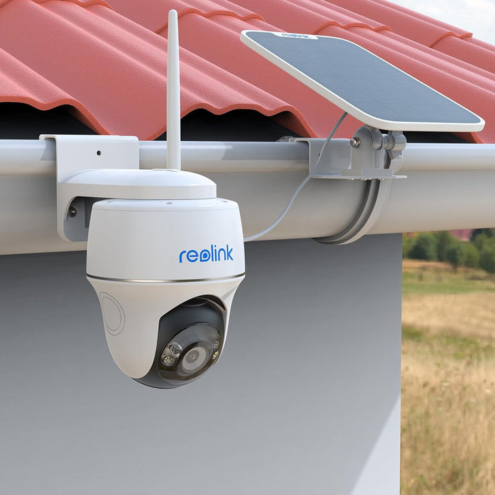 HOLACA Kamera und Solarpanel Dachrinnenhalterung Kompatibel mit Reolink Argus 3MP,4MP/2K,5MP/2K,4K/8