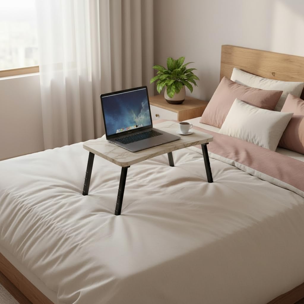 Laptoptisch Klappbar Betttisch Faltbar 59x35x24cm Sofatisch Beistelltisch Couch Bett 7 Farben Schrei