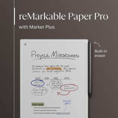 reMarkable Paper Pro | Das ultimative Papier-Tablet mit 30,6 cm (11,8 Zoll) Farbdisplay und Leselich