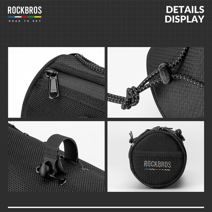 ROCKBROS Road-to-Sky Fahrrad Lenkertasche Fahrradtasche Lenker Vordertasche 1,5L Wasserabweisend Ref