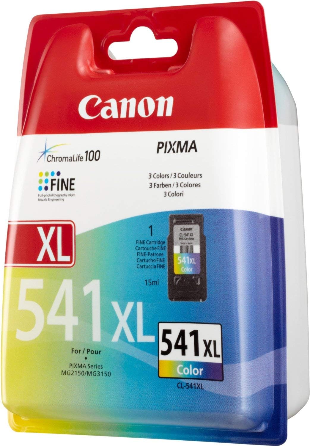 Canon CL-541XL Farb Druckertinte C/M/Y - hohe Reichweite - 15 ml für PIXMA Drucker ORIGINAL, Farbig,