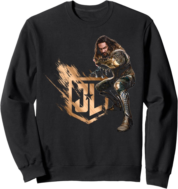 DC Justice League-Logo Aquaman Sweatshirt
