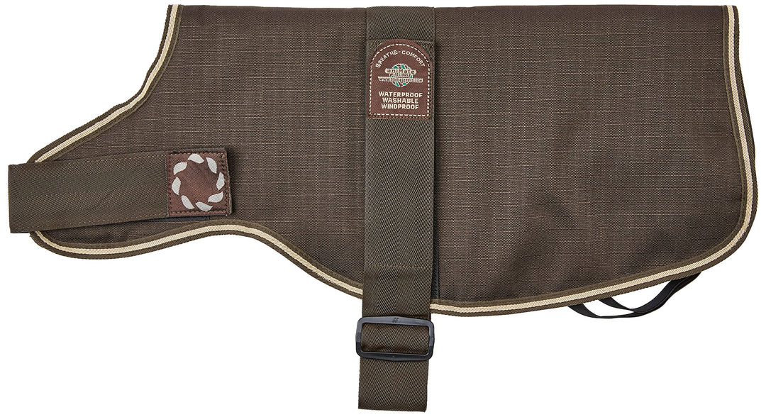 Outhwaite Hundemantel Dackel, gepolstert, 28 cm, Braun 43 cm, 43 cm