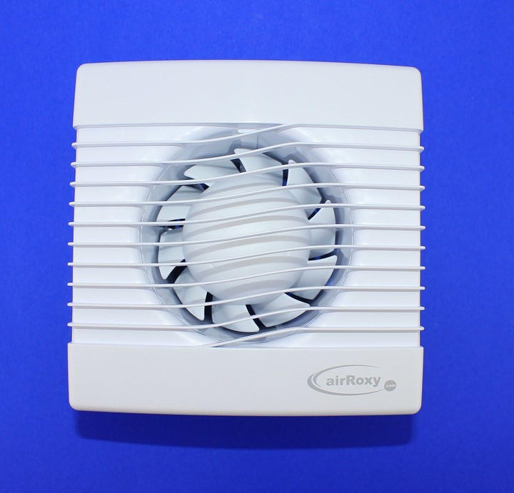 Badventilator mit Timer/Nachlauf Badlüfter Lüfter Ventilator weiss Front Ø 100 mm 10 cm PrimTS Wandl