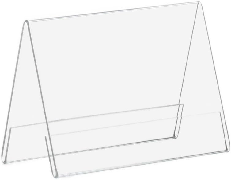 10 Stück DIN A6 A-Aufsteller/Tischaufsteller/Werbeaufsteller aus Acrylglas, transparent