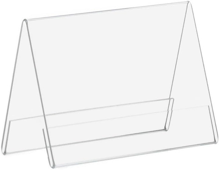 10 Stück DIN A6 A-Aufsteller/Tischaufsteller/Werbeaufsteller aus Acrylglas, transparent