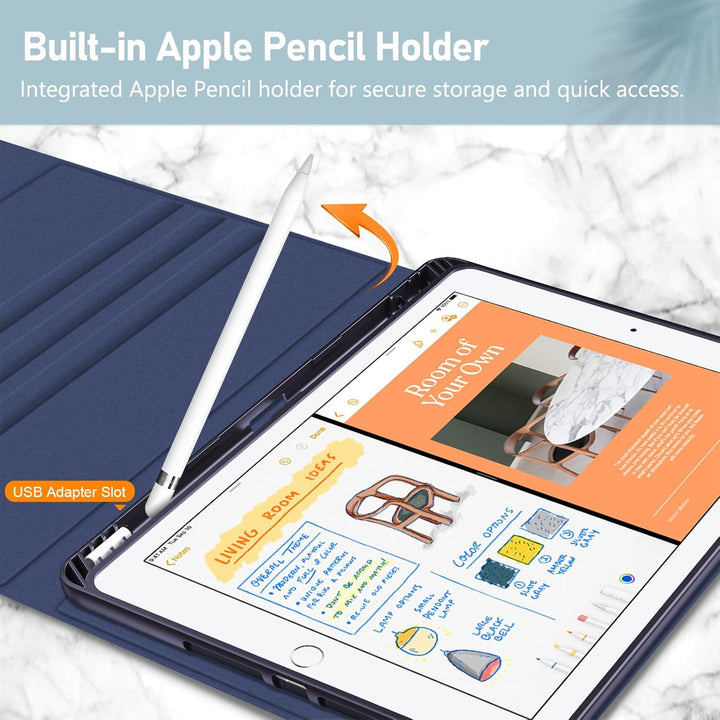 Fintie Hülle mit Tastatur für iPad 9. / 8. / 7. Generation (10.2 Zoll, 2021/2020/2019), Beleuchtete